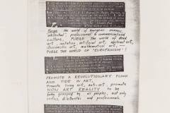 Fluxus „Manifestas“ / Fluxus Manifesto