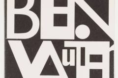 Beno Vautier kortelė / Ben Vautier name card
