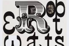 Roberto Wattso kortelės maketas / Paste/mock-up for Robert Watts name card